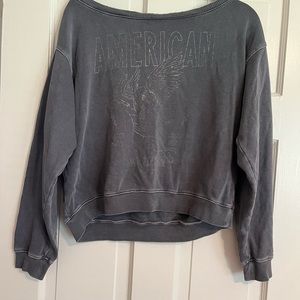 Graphic slouchy sweatshirt/pullover
